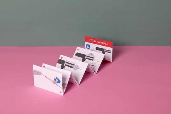 Mini Concertina fold leaflet printing with Newton Print