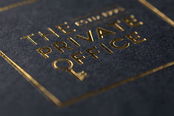 foil blocking for property brochure printing with Newton Print