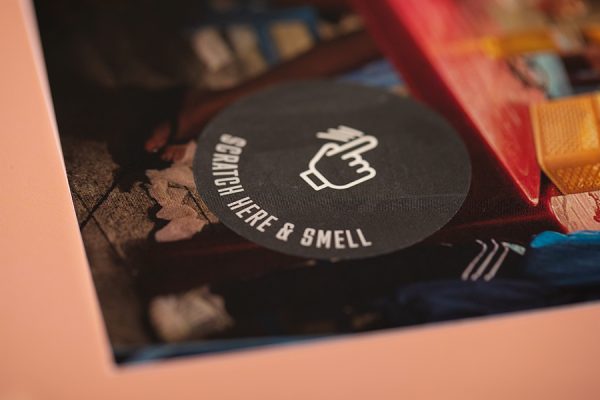 scratch and sniff printing for scent marketing with Newton Print
