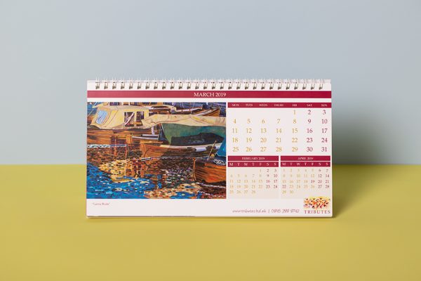 custom photo desktop calendar