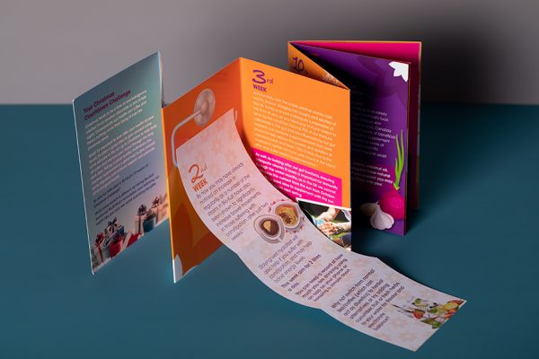 Bio Cult concertina pop-up mailer pack printing with Newton Print