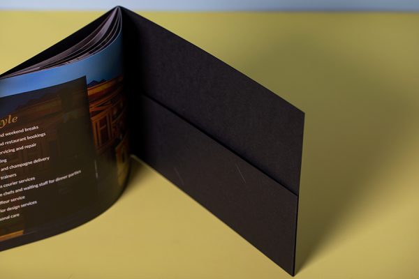 Brochure with pocket by Newton Print