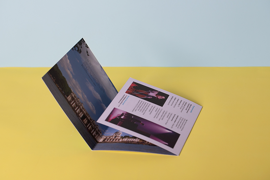 Roll fold brochure printing with Newton Print