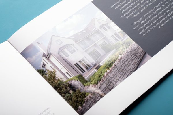 Cavanna Homes Development Brochure Foil Block Cover with Matt and Gloss UV Varnish Newton Print