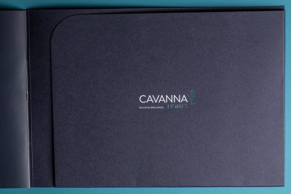 Cavanna Homes Development Brochure with Pocket and Foil Block Cover