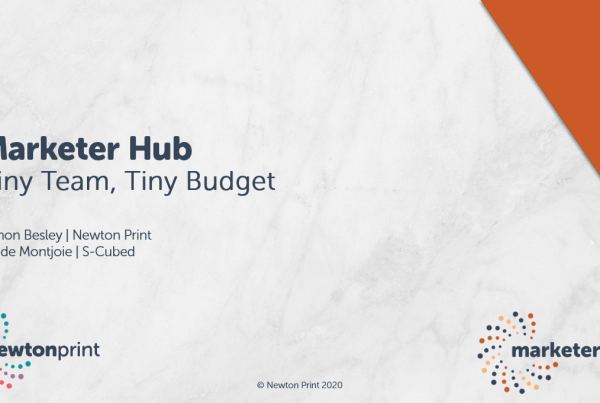 Marketer Hub webinar - Tiny Team, Tiny Budget