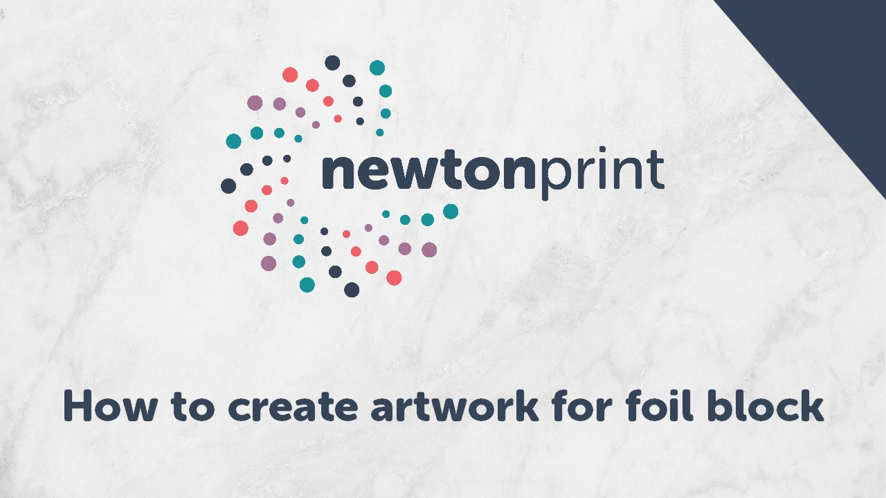 How to create artwork for foil block printing Newton Print