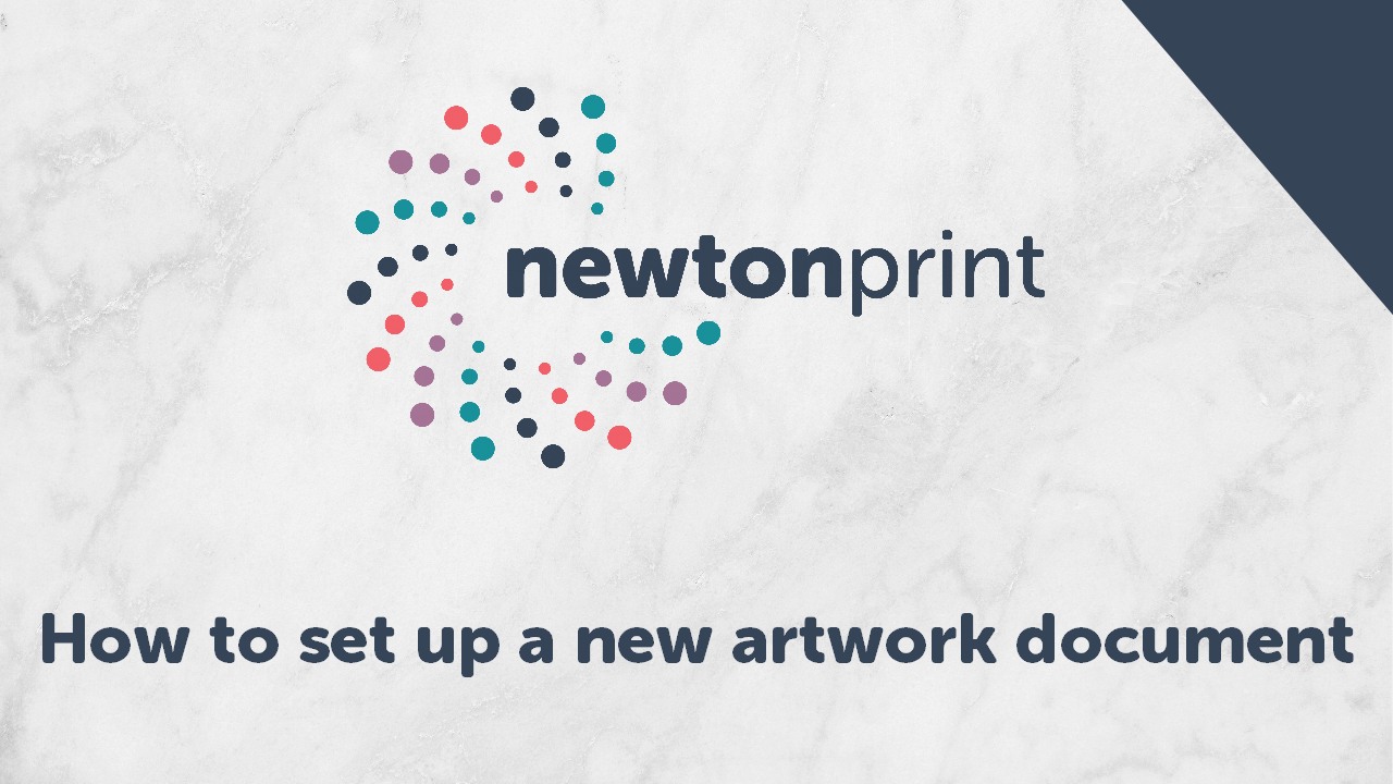 How to create artwork for setting up a new printing document Newton Print