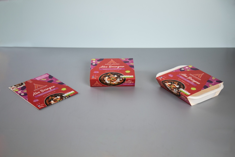 Ready Meal Cardboard Food Sleeve Packaging Printing with Newton Print