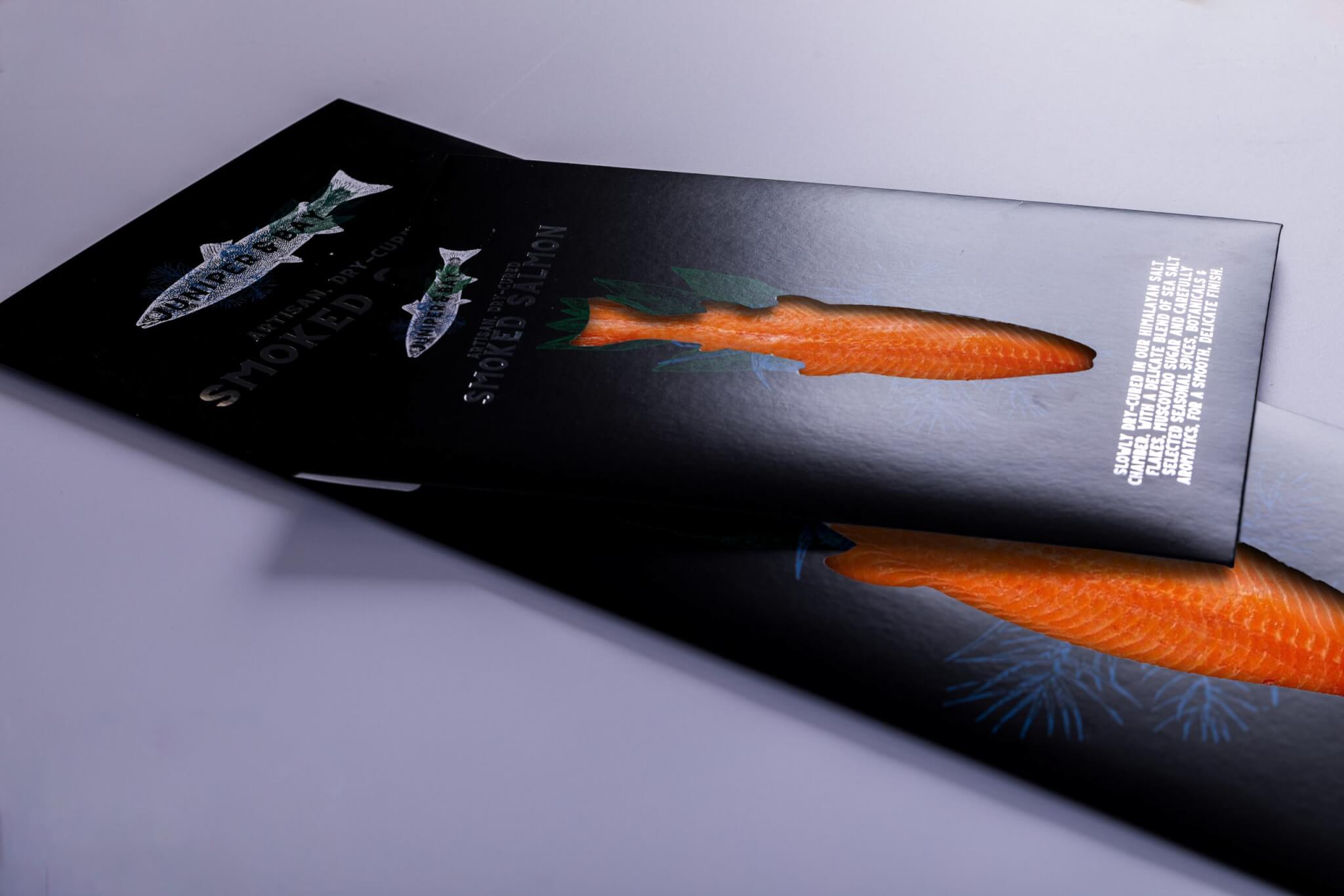 Smoked salmon packaging and seafood packaging printing
