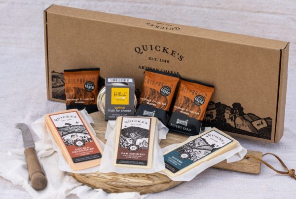 Quickes Cheese box by post printed by Newton Print