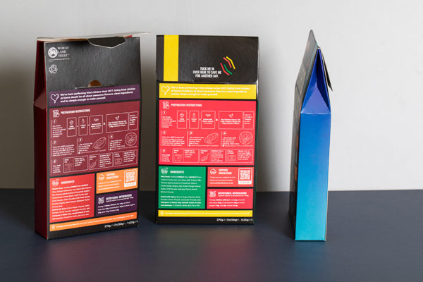 Crash Lock Gable Top Box Printing - Meal Kit Packaging by Newton Print