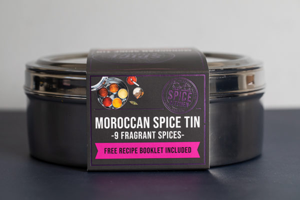 Custom Printed Spice Tin Belly Band Sleeve with Purple Foiling