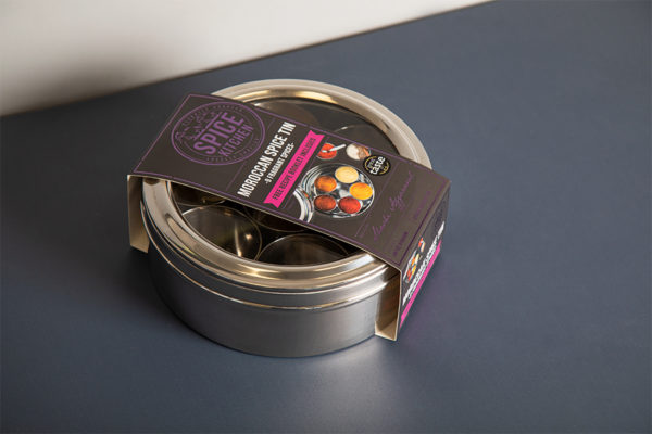 Spice Tin Belly Band Sleeve with Purple Foiling