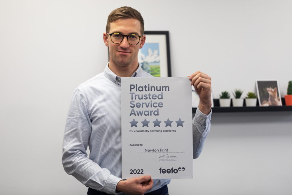 Platinum Trusted Service Award, Luke Besley, Client Support Director at Newton Print Ltd