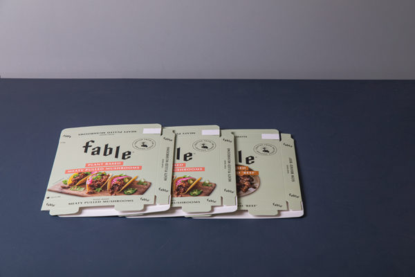 Fable Foods tuck end carton packaging 1