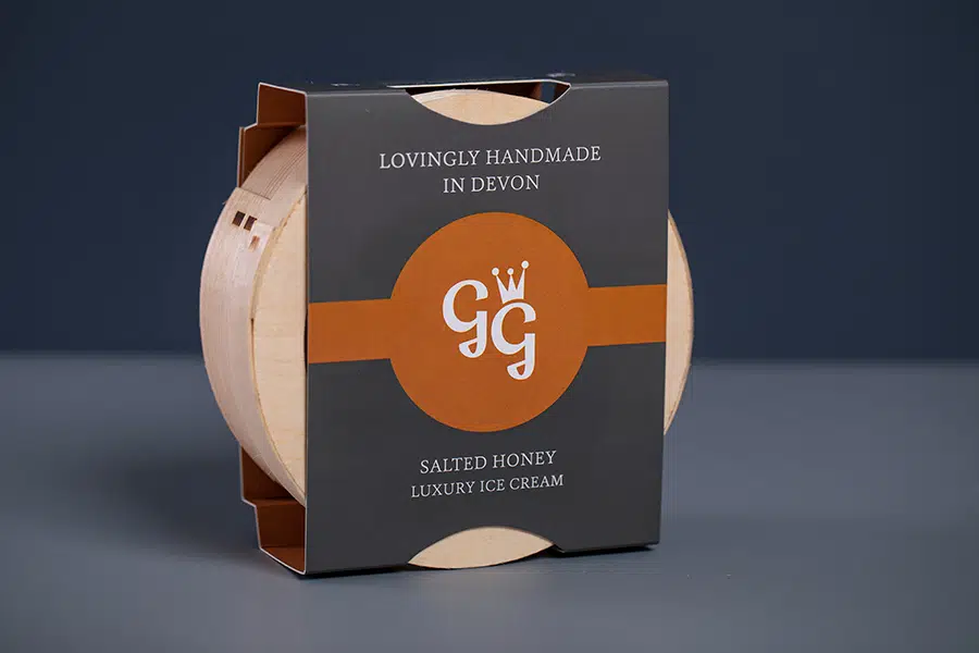 Granny Gothards Ice Cream Packaging Printing - Die Cut Packaging with Newton Print
