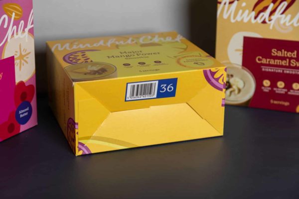 Custom Printed Batch Organics Mindful Chef boxes - crash lock bottom box printing