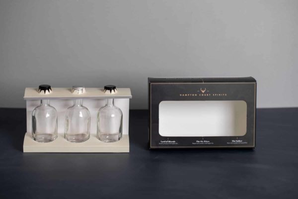 Hampton Court Gin miniature bottle box gift set packaging