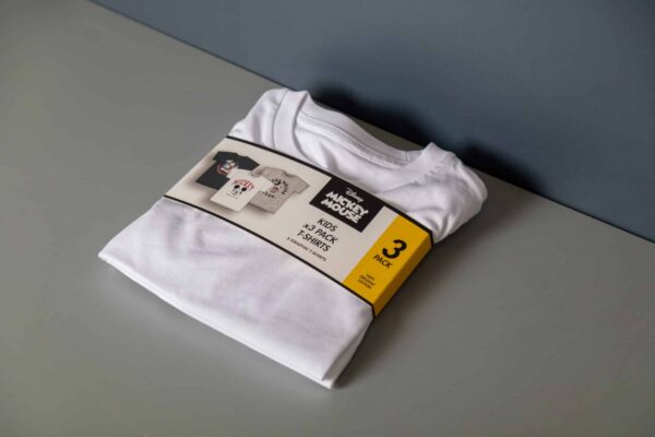 Custom Branded T Shirt Sleeves for Garment Packaging with Newton Print