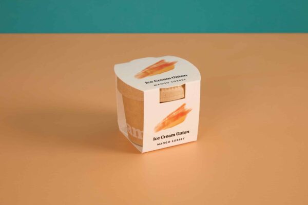 Ice Cream Union round pot packaging sleeve design