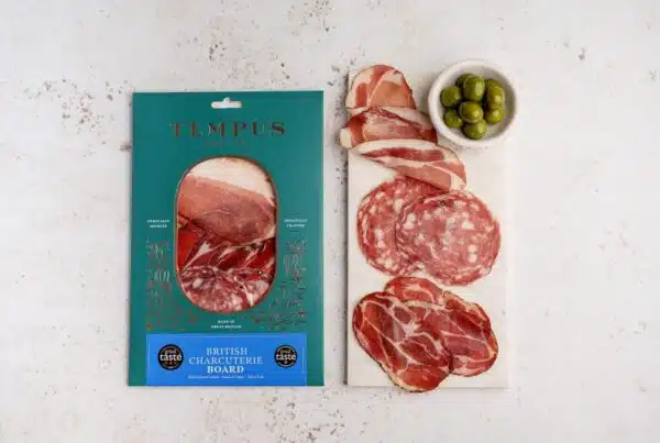 Tempus Meats Charcuterie Packaging Printing with Labels