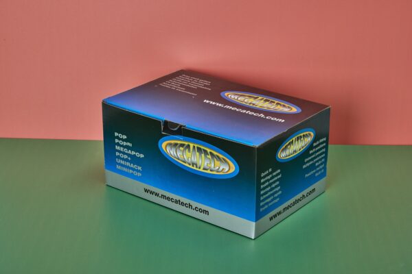 Megatech shelf ready packaging - corrugated printed boxes with Newton Print