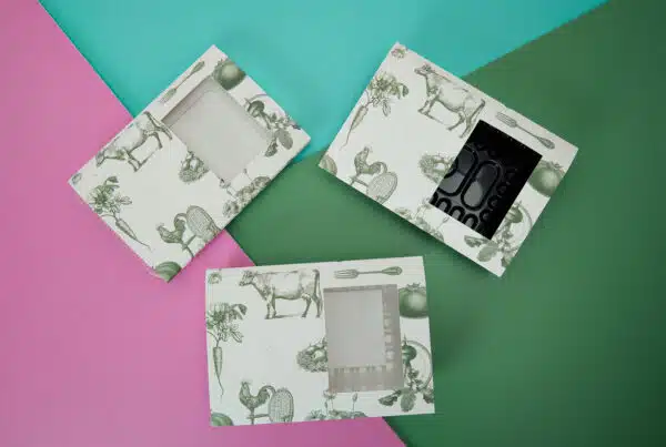 Cardboard Food Sleeve Packaging Printing with Viewing Window